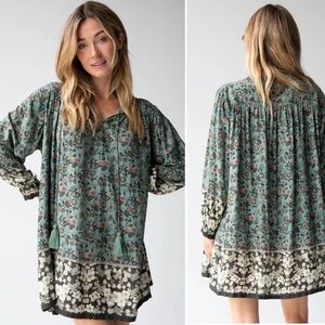 Natural Life Dara V-Neck Tunic Dress Size Large